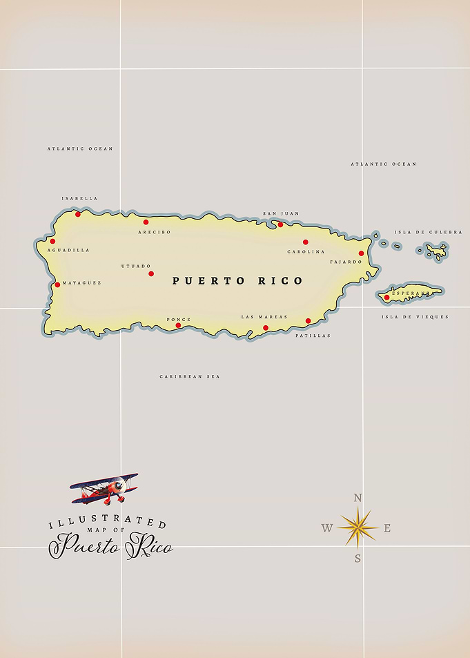 map of Puerto Rico