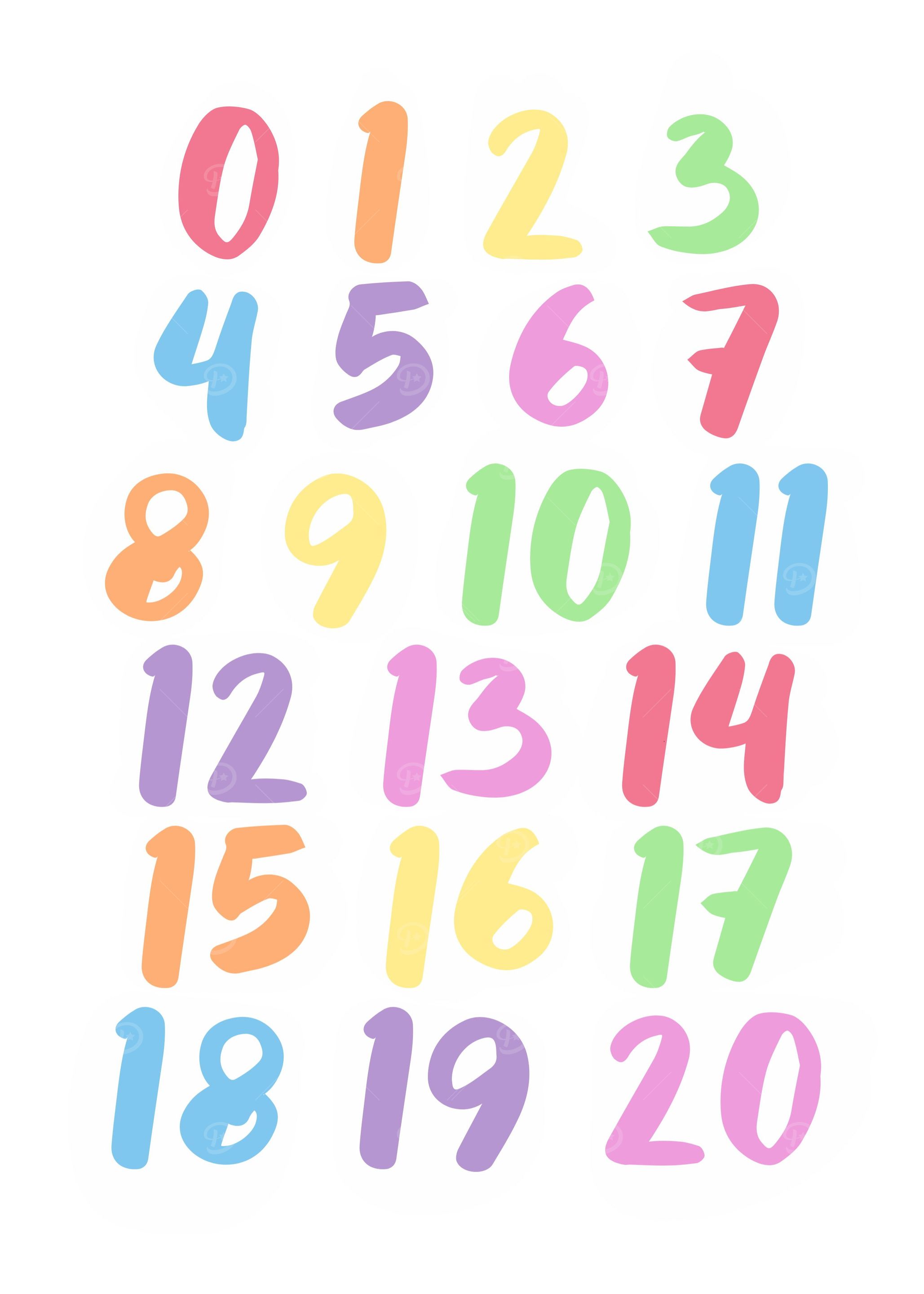 Number rainbow
