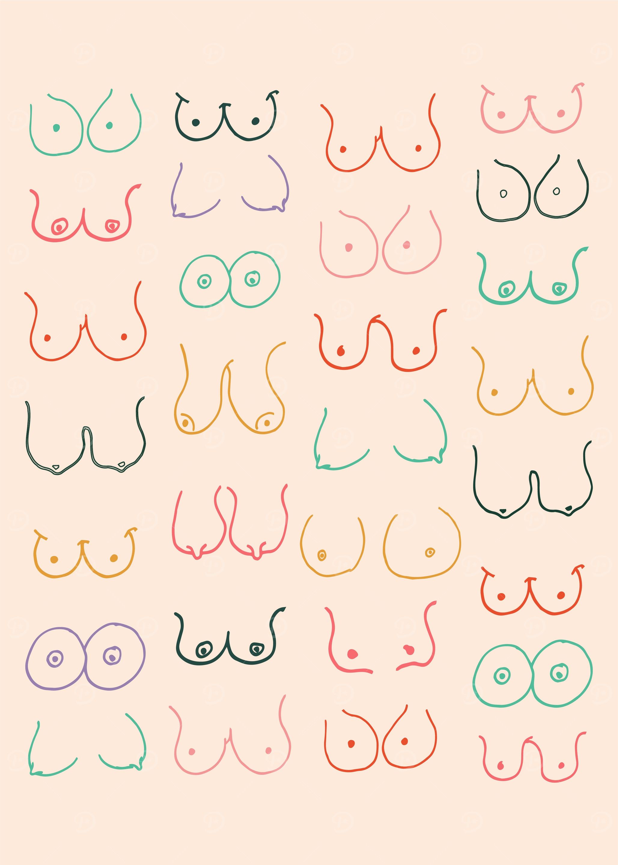 Pastel Boobs Drawing