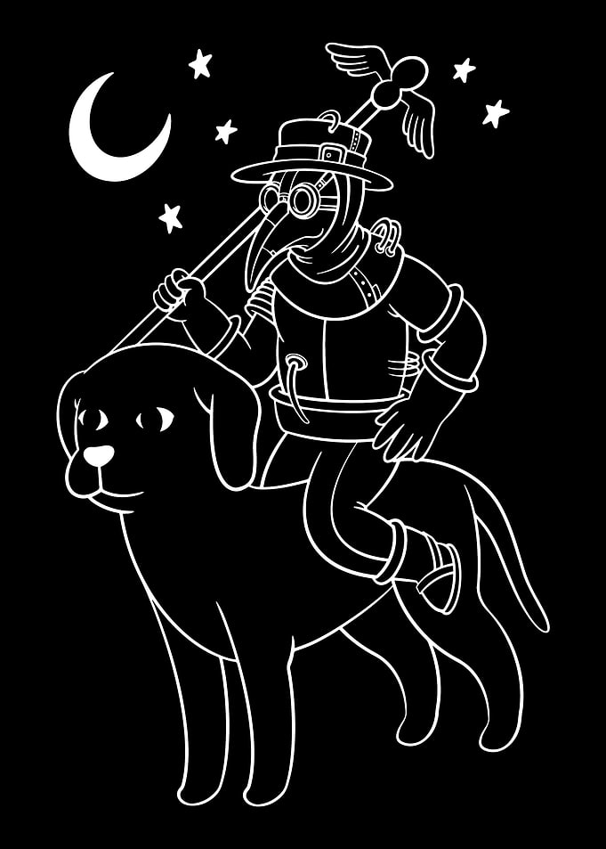 Steampunk Doctor Dog