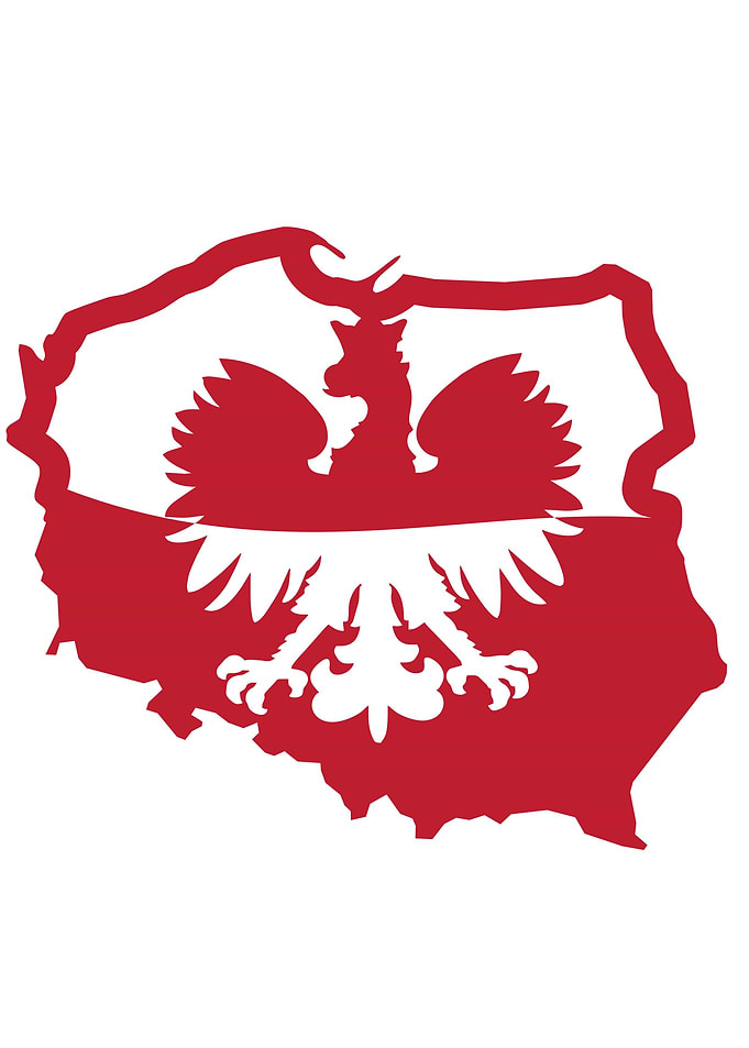 Poland Polska Flag Eagle