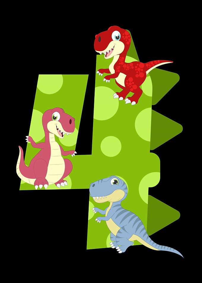 Rawr 4th Happy Birthday