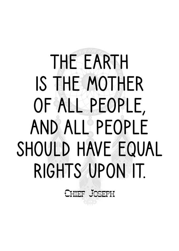 Chief Joseph On Equality