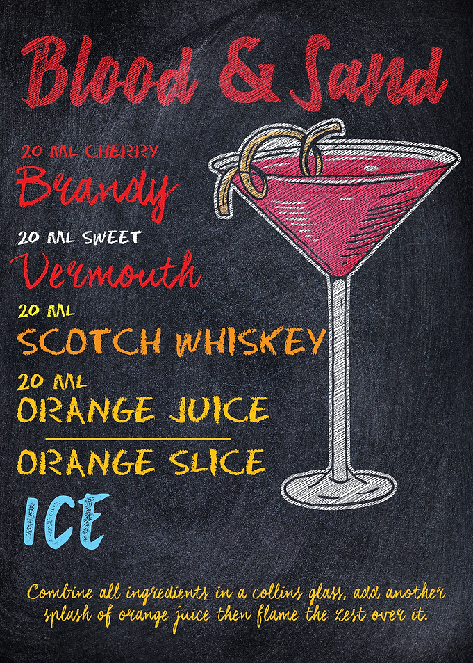 Blood Sand Cocktail Drink