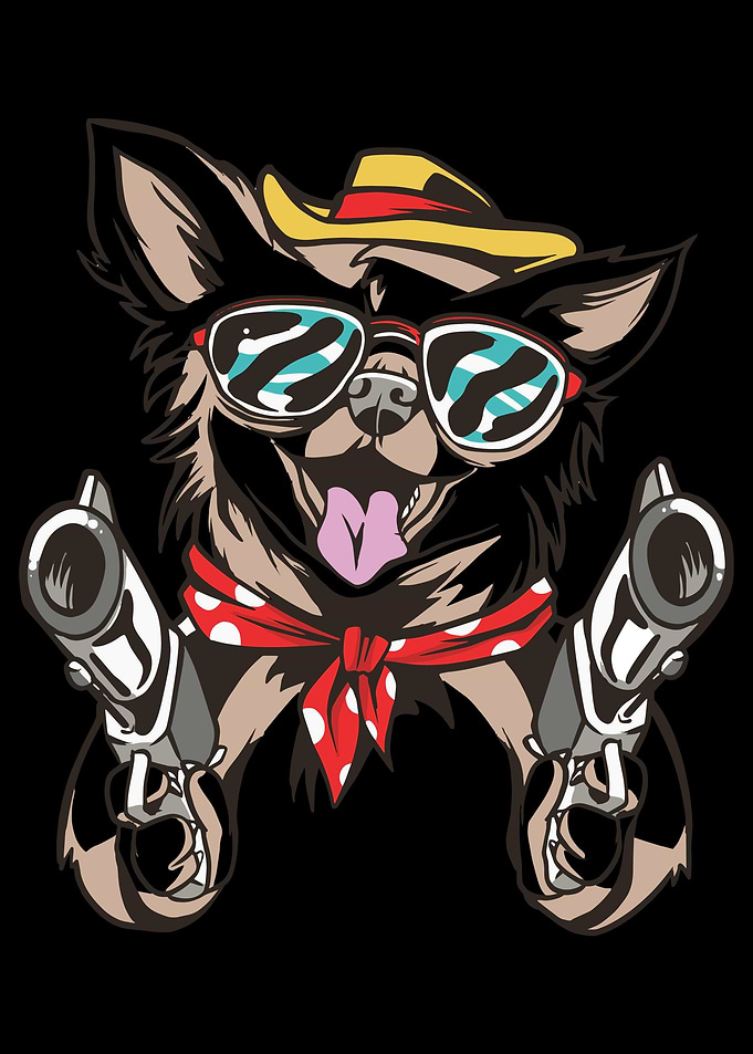 Hiphop Groovy Cute Dog An