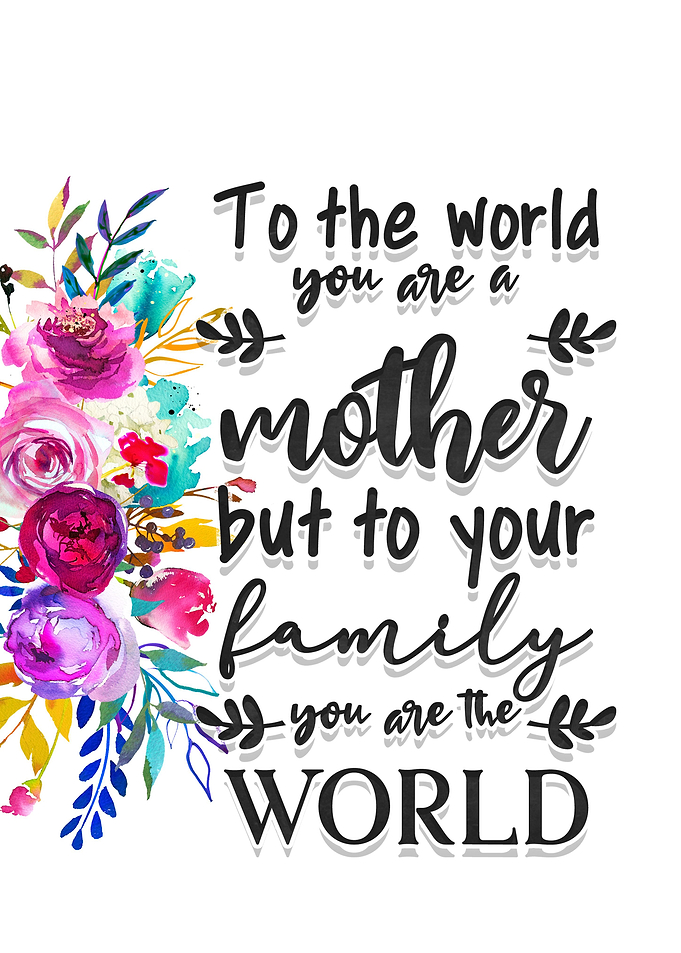 You are a mother