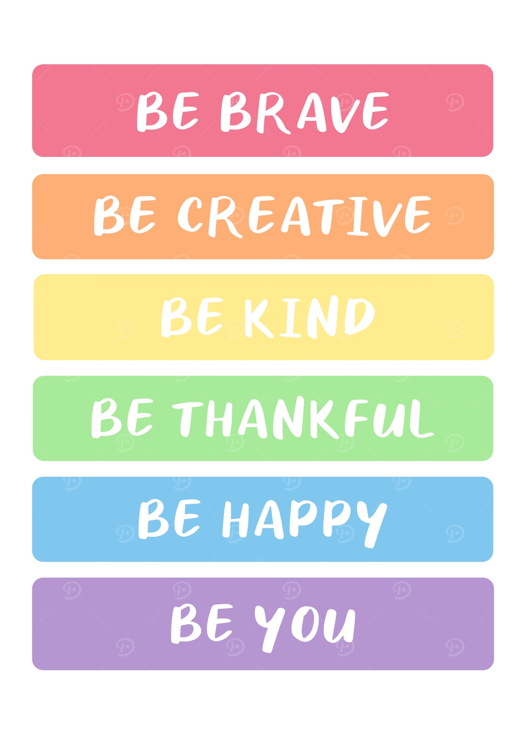 Motivation rainbow pastel