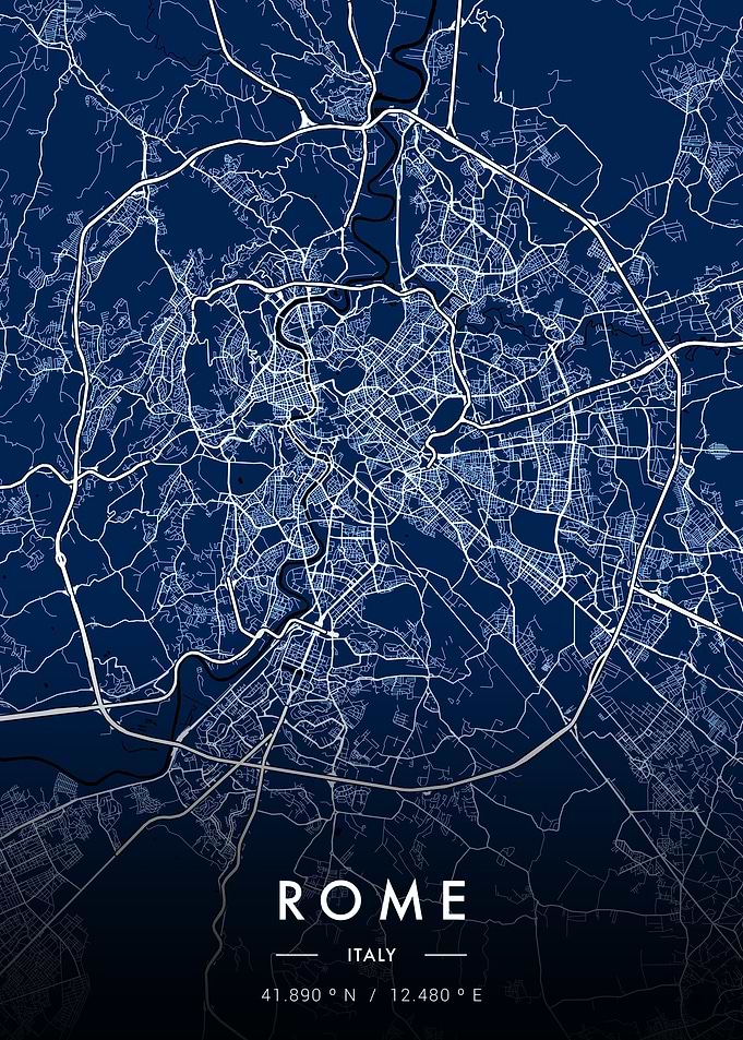 Rome City Map Blueprint