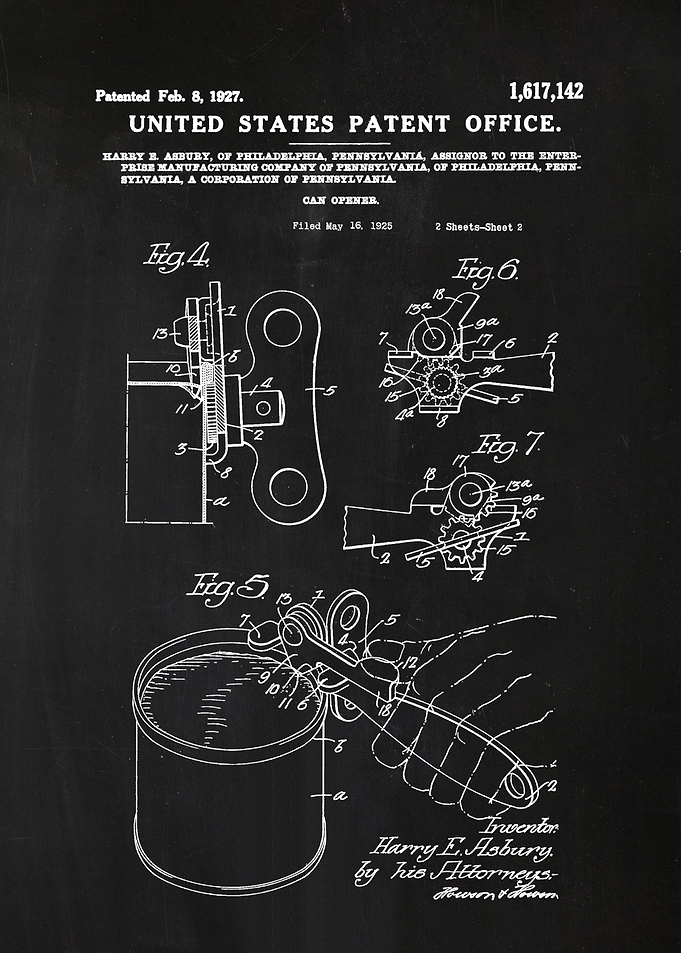 49 Can Opener Patent Prin