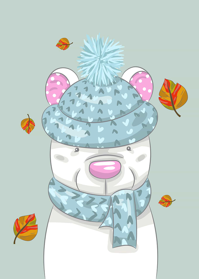 Cute baby bear