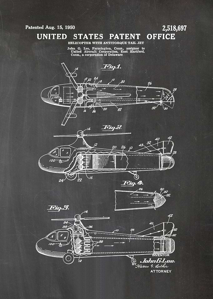 33 1950 Helicopter Patent
