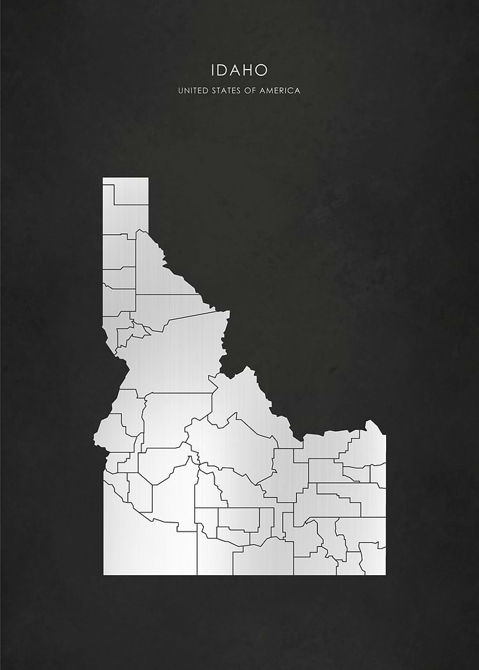 Silver Idaho State Map