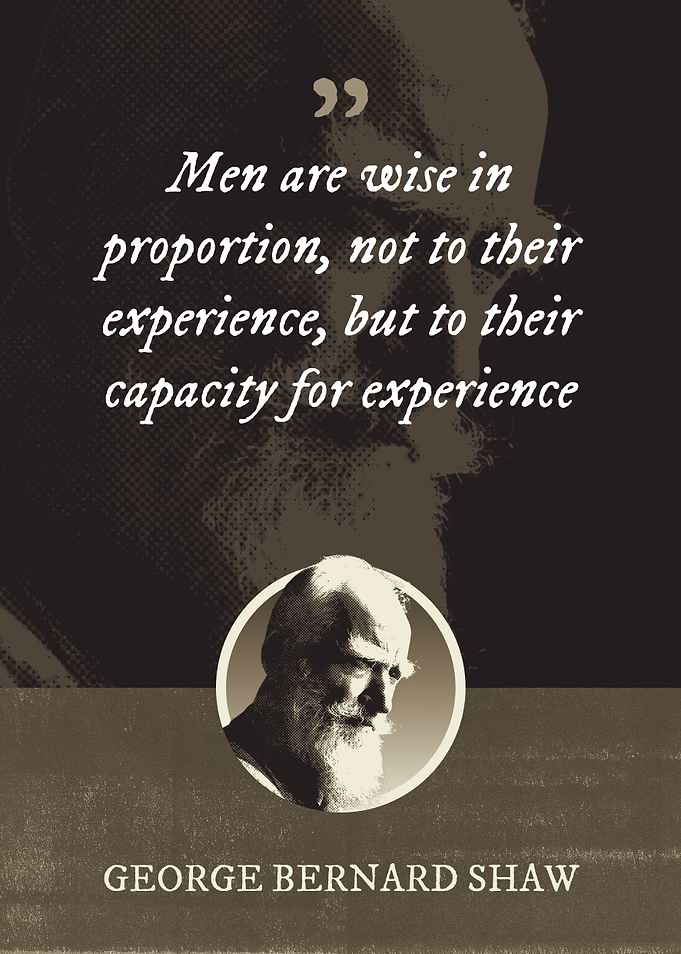 Men are wise in proportion