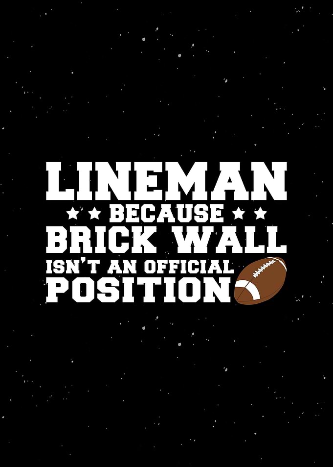 Lineman Football Wall Art