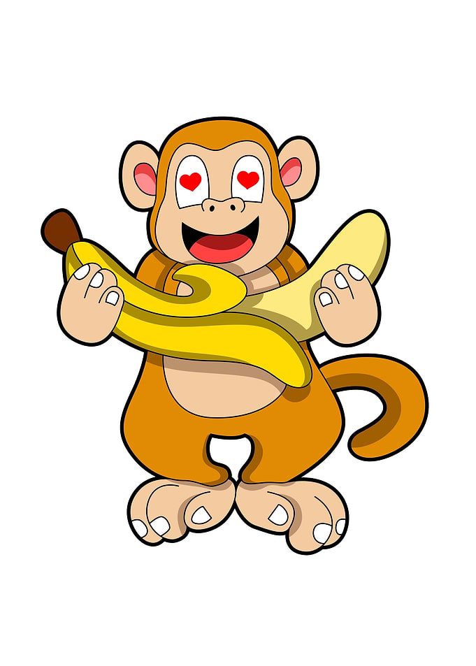 Monkey Banana Hearts