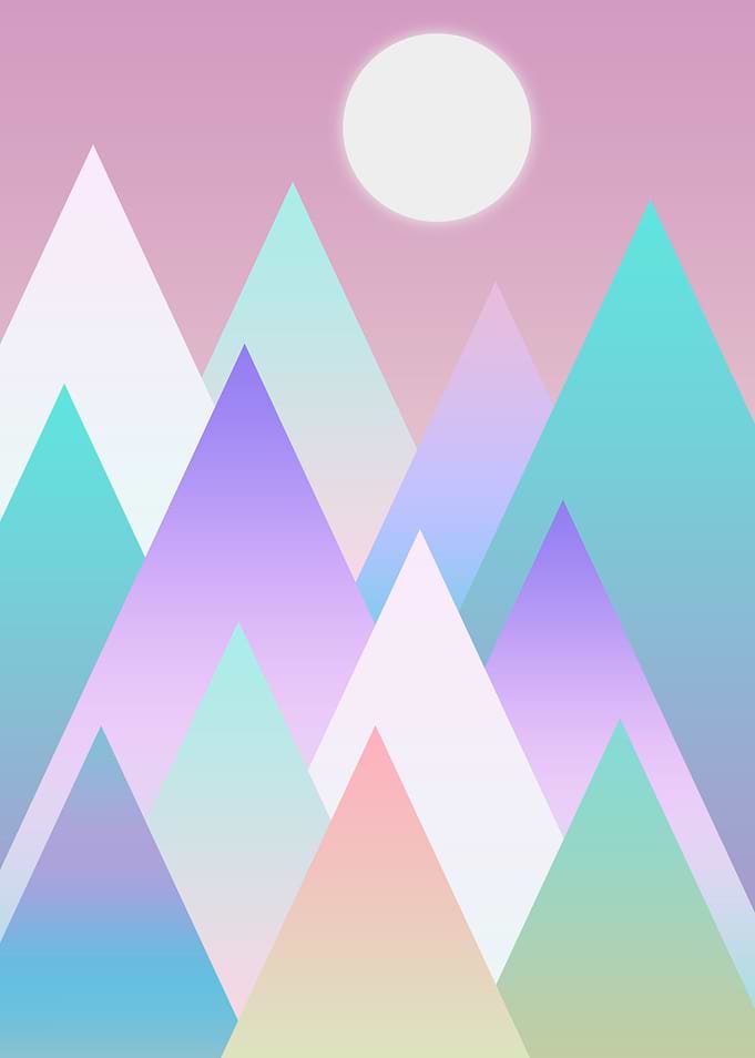 Pink mountains