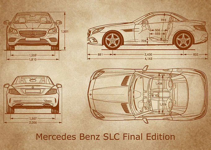 Mercedes Benz SLC old