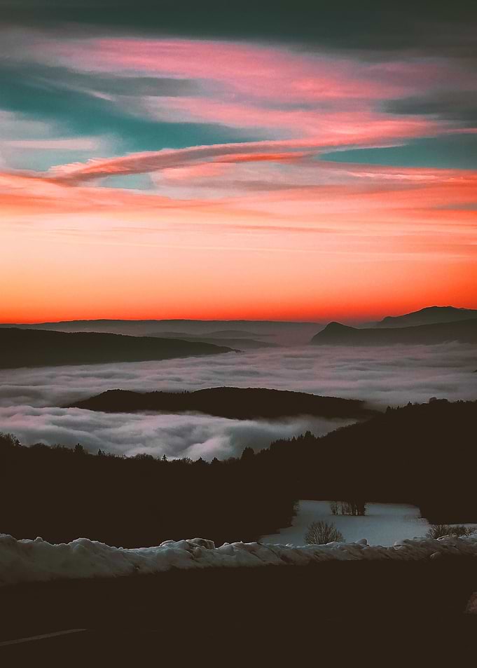sunset waves