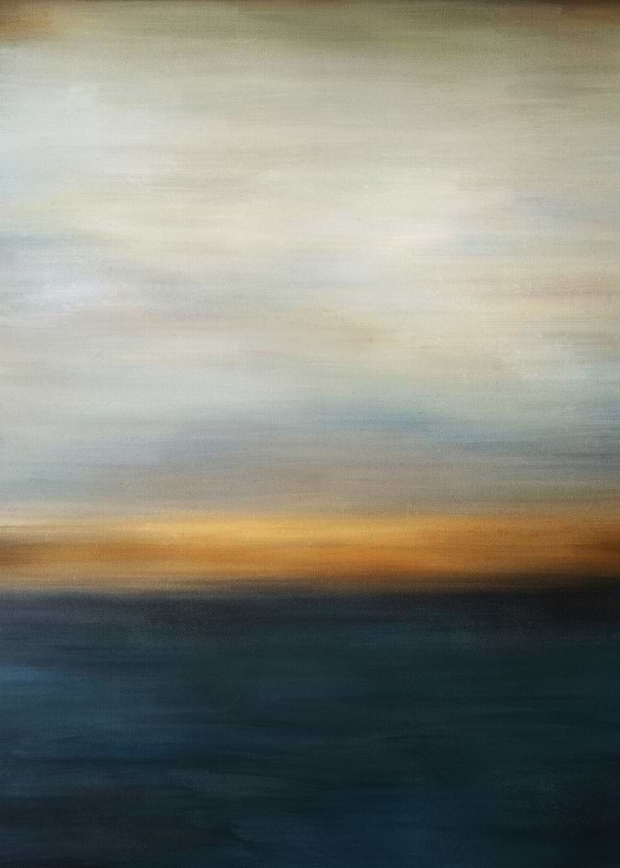 Golden sunset landscape