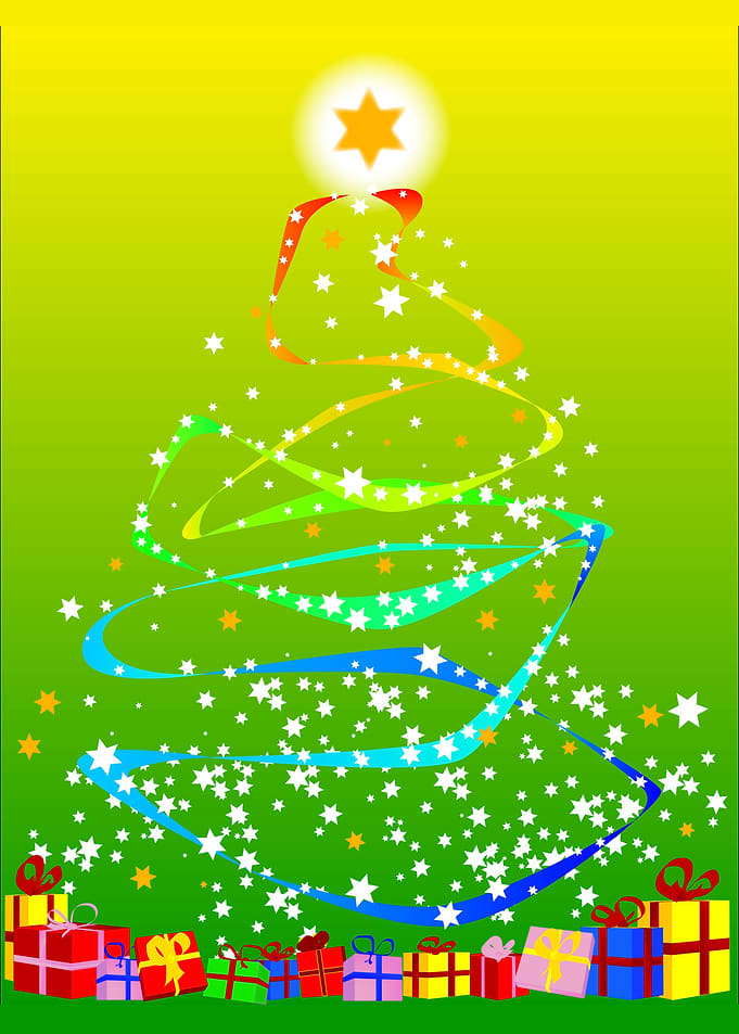 Ribbon and Christmas Tree