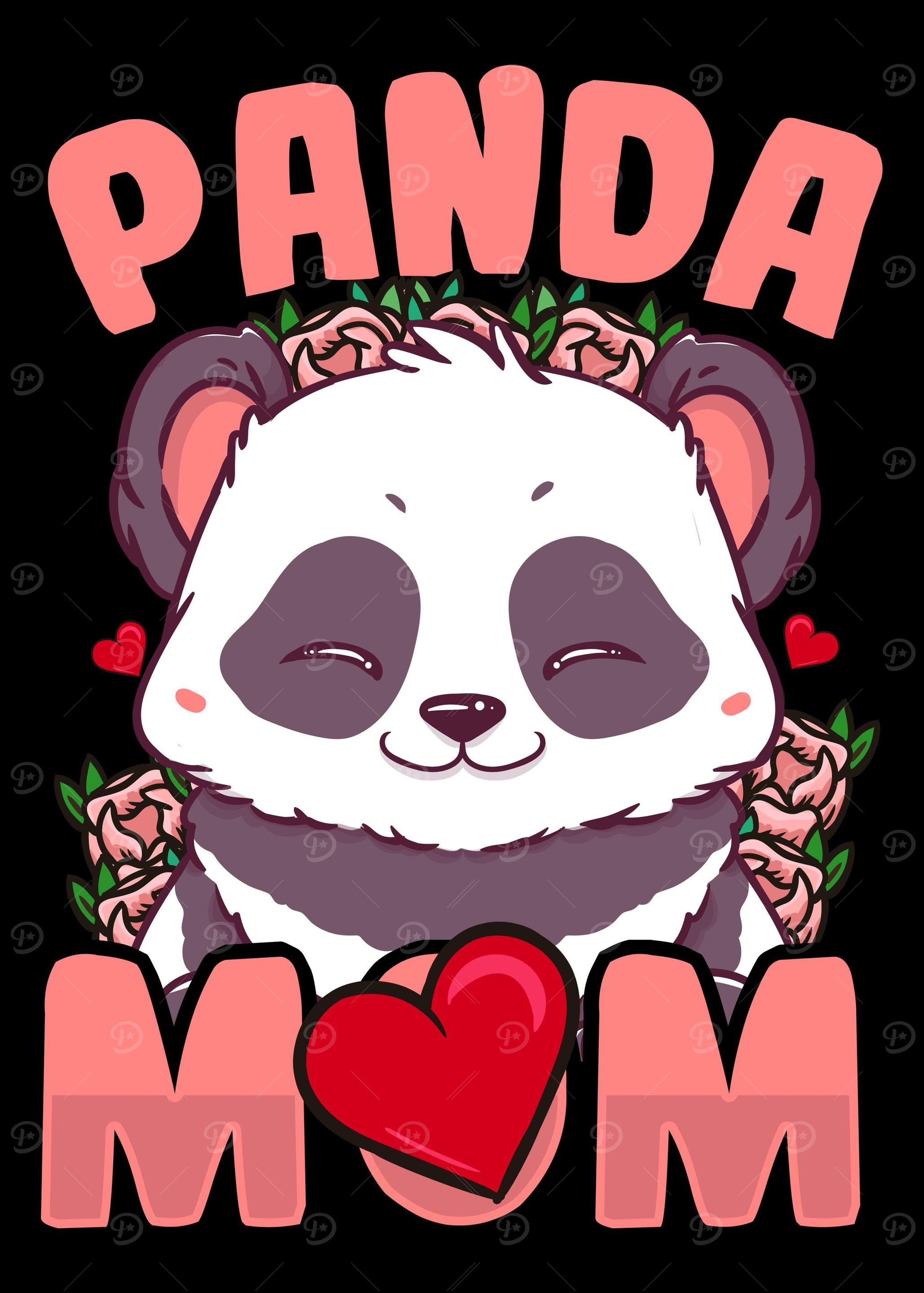 Panda Mom Kawaii