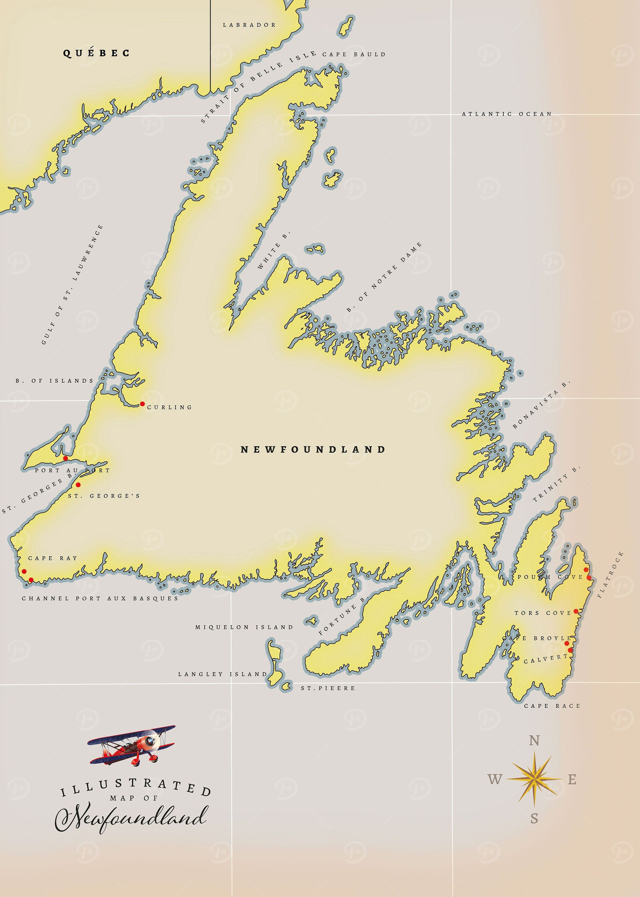 Map of Newfoundland