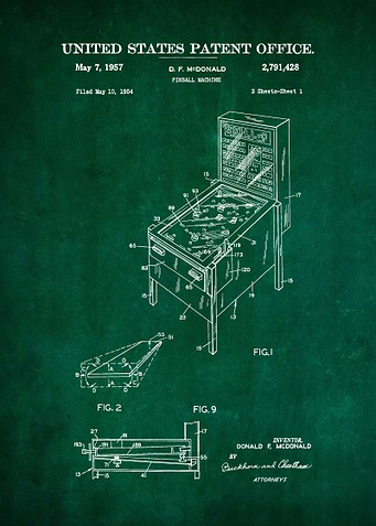 2 Pinball Machine Patent