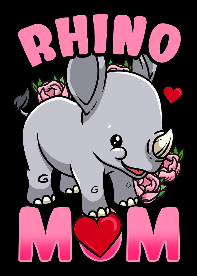 Rhino Mom Kawaii