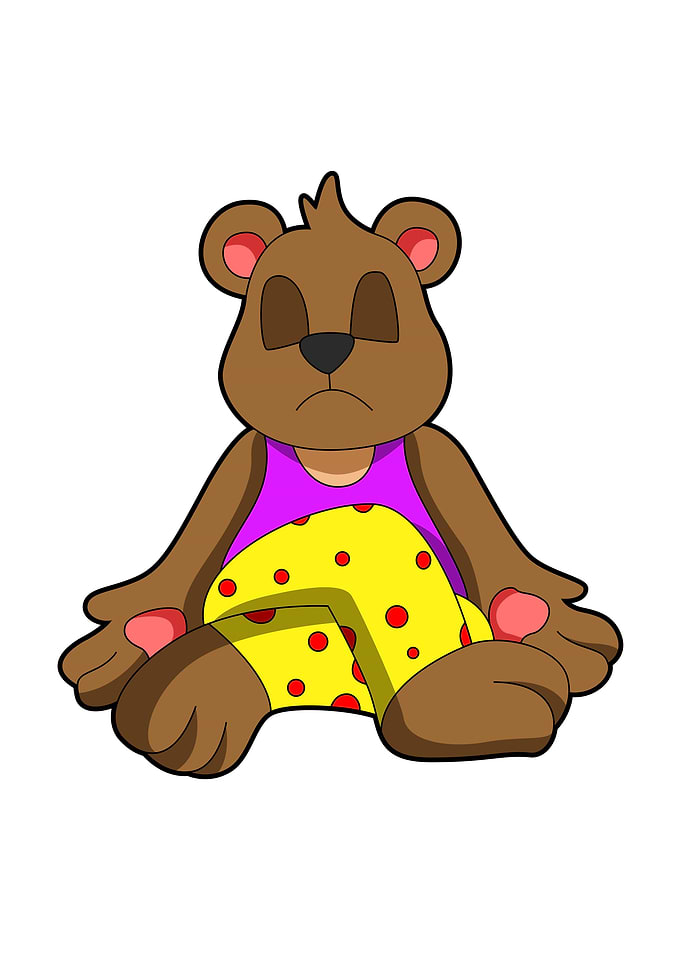 Bear Yoga Legs crossed