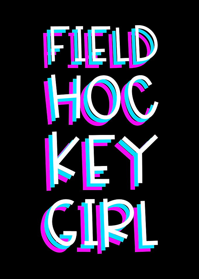 Field Hockey Techno Art