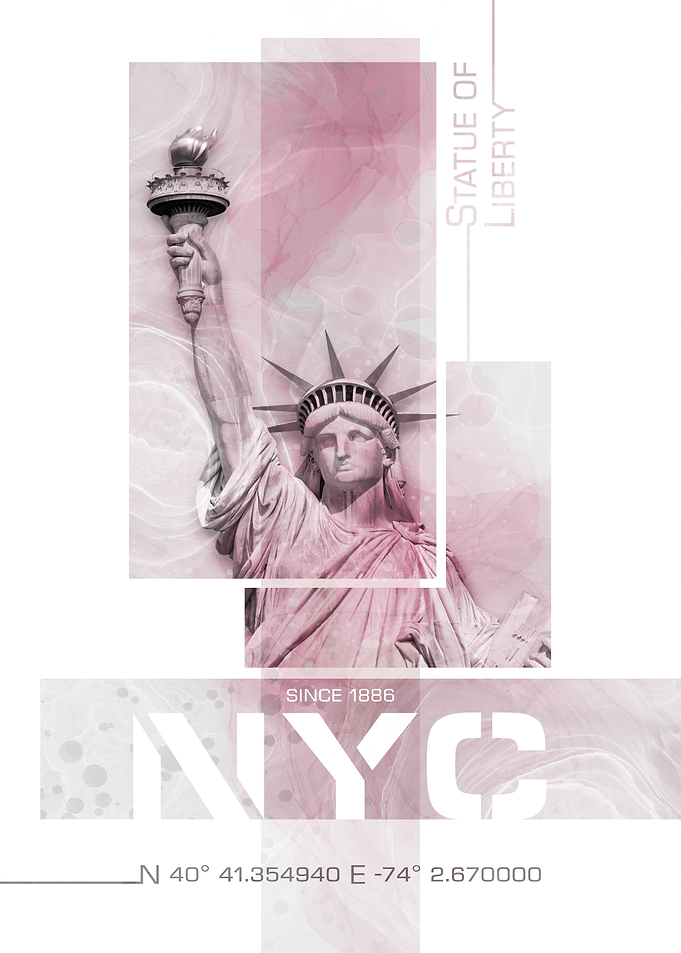 Statue of Liberty pink