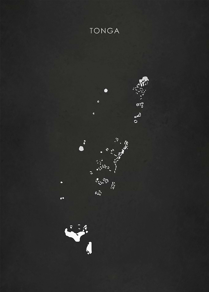 Silver Tonga Islands Map