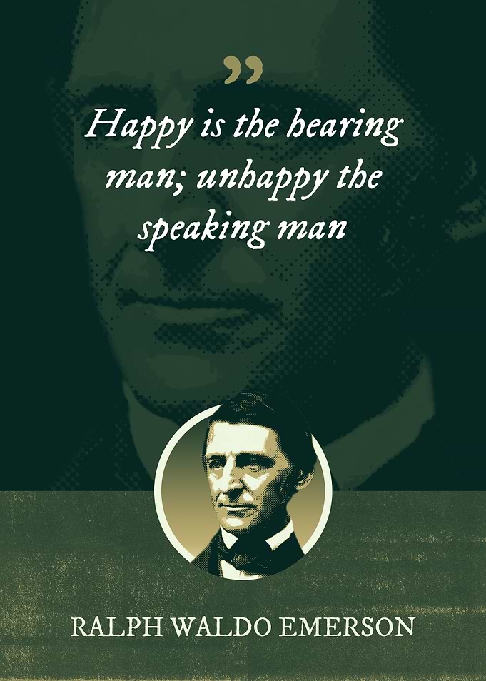 Happy is the hearing man