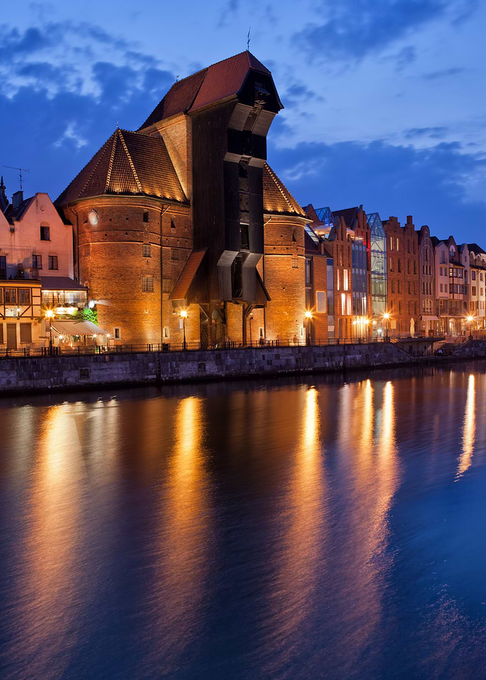 City of Gdansk at Dusk