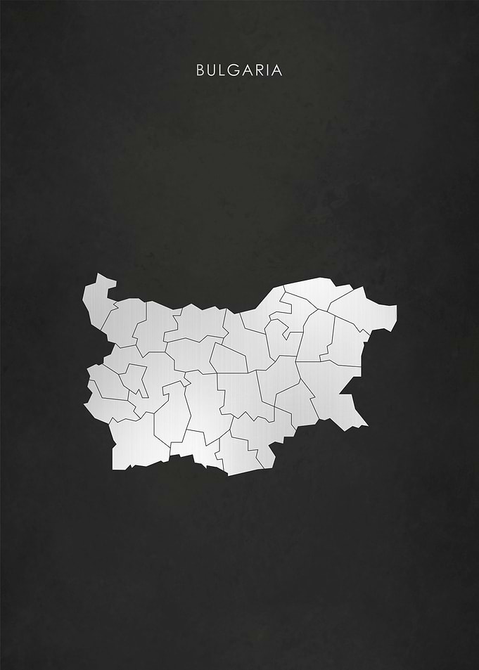 Silver Bulgaria Map
