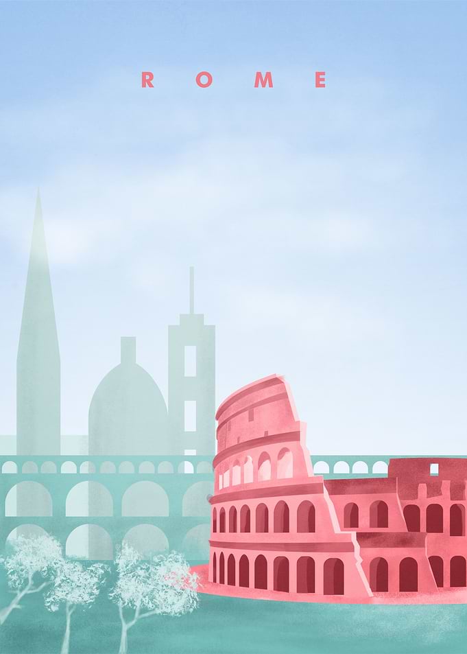 Rome Travel Poster