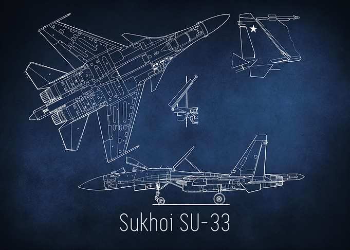 Sukhoi SU33 Blueprint