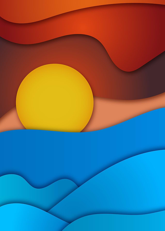 Sea Sun and Clouds