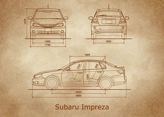 Subaru Impreza 2007 old
