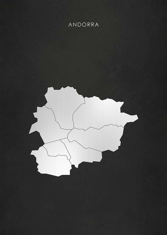 Silver Andorra Map