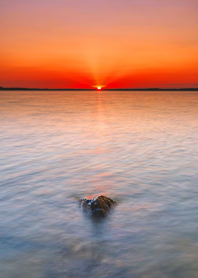 nature sea sunset