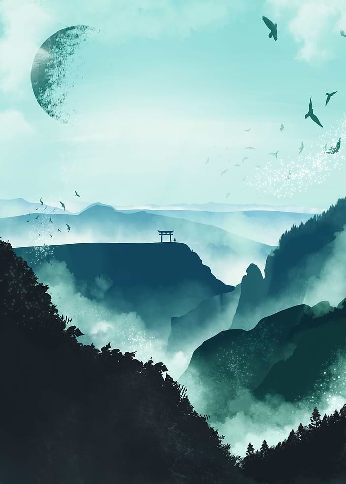 Torii mountains