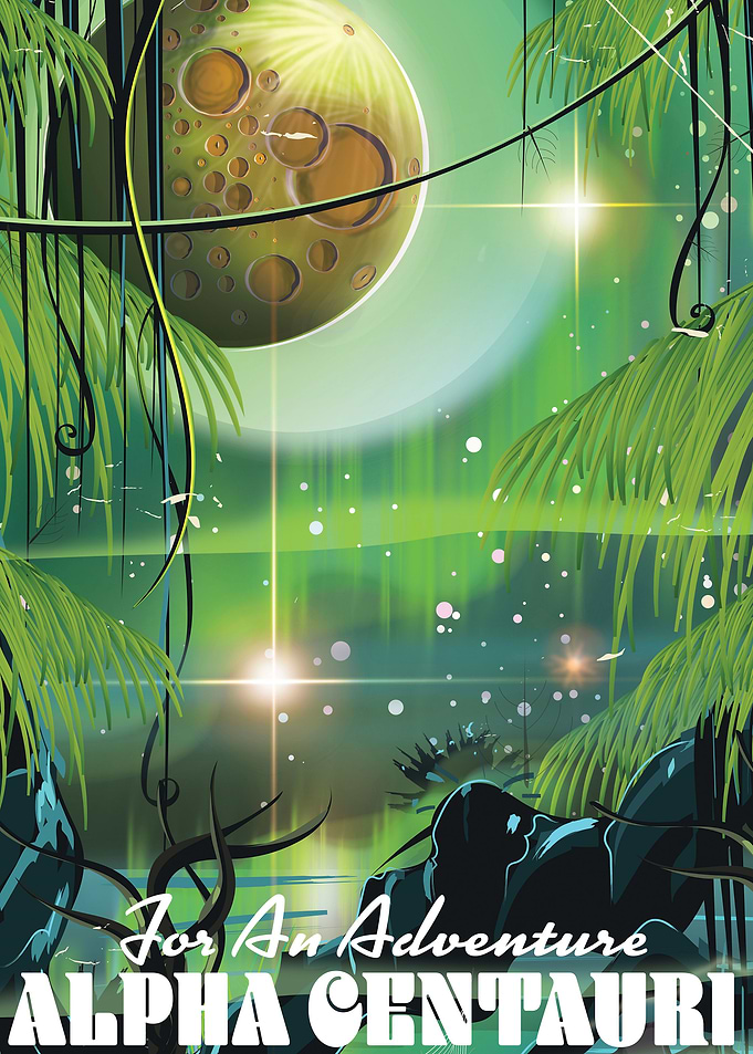 Alpha Centauri space art