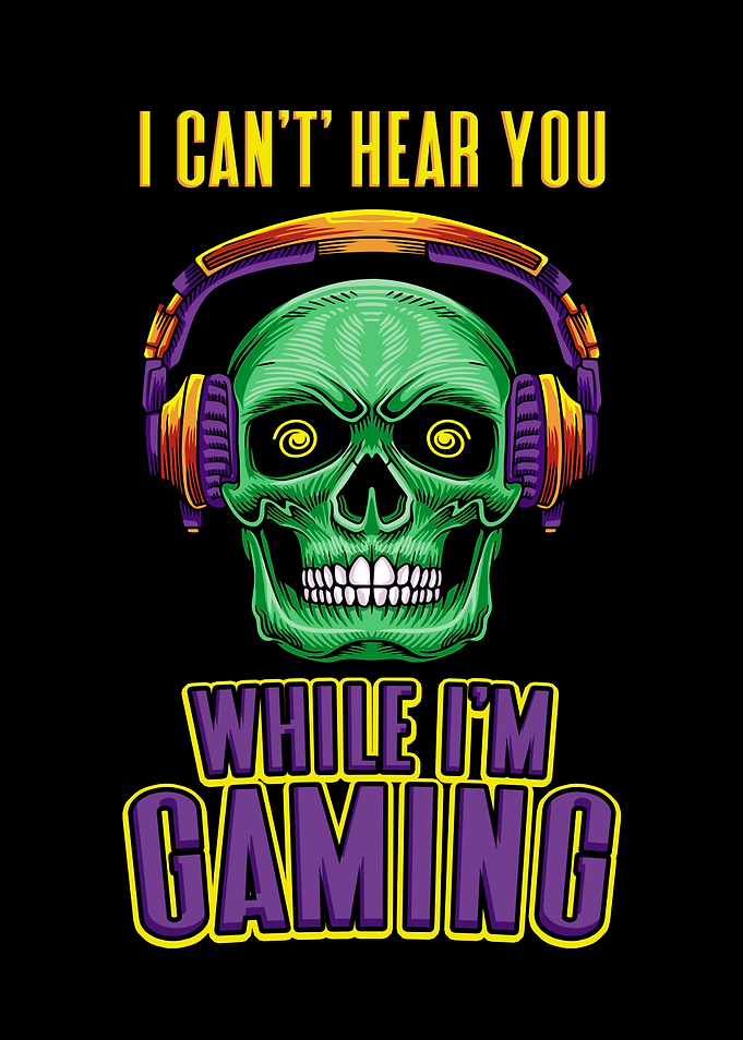 Gamer Skull Headset Gaming