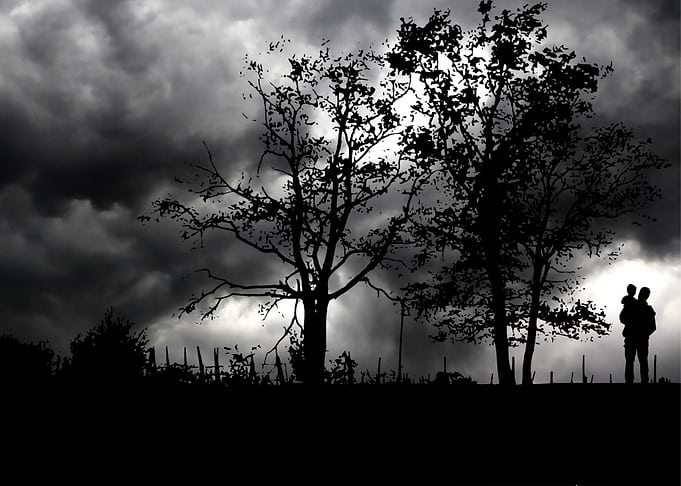 Fathers silhouette