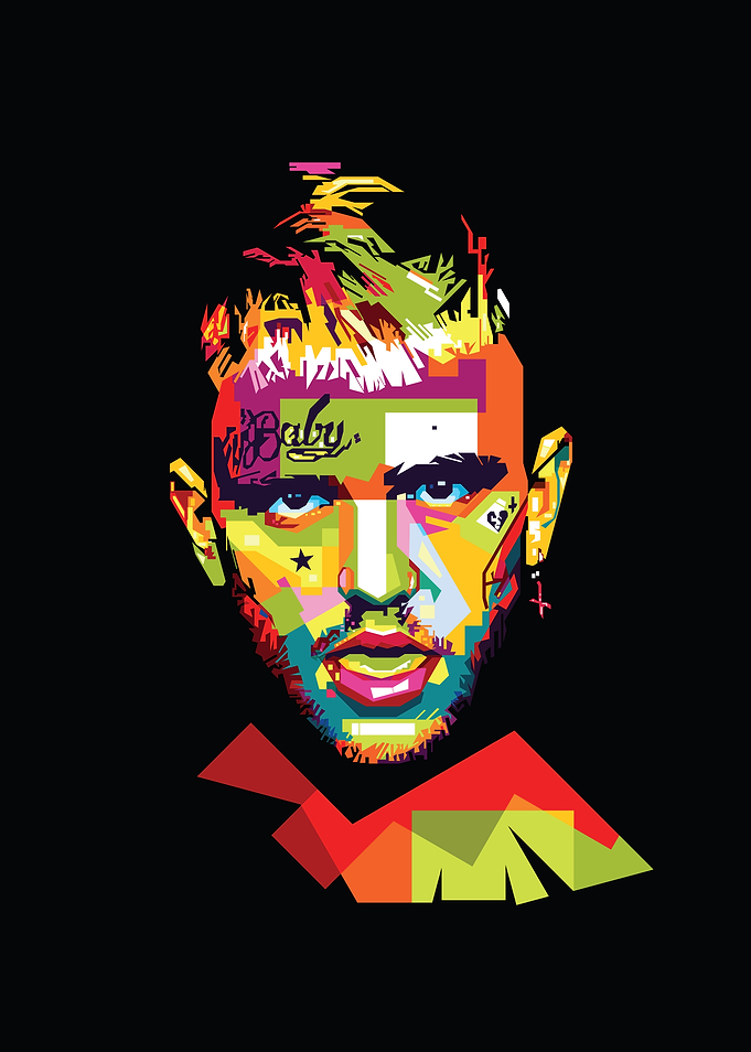 lil peep popart portrait