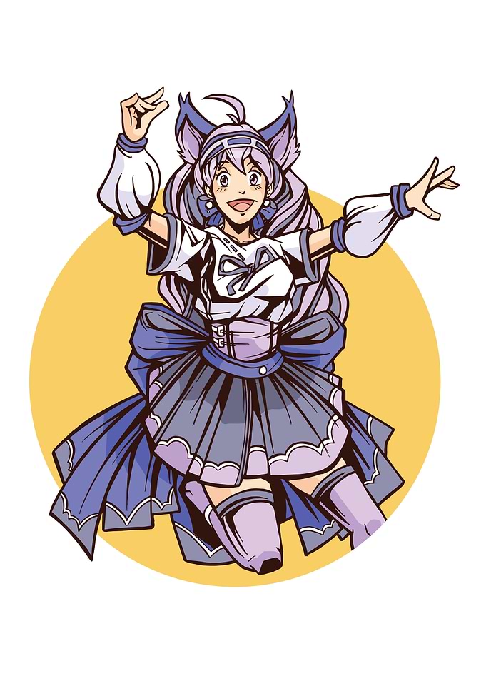 Jumping Cat Girl
