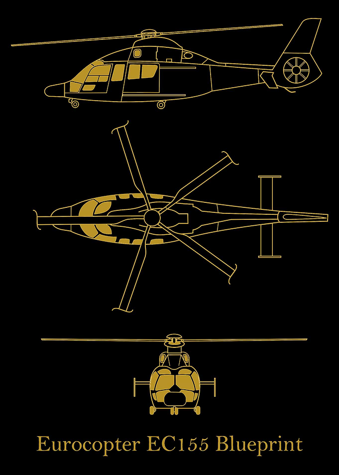 Eurocopter EC155 Blueprint