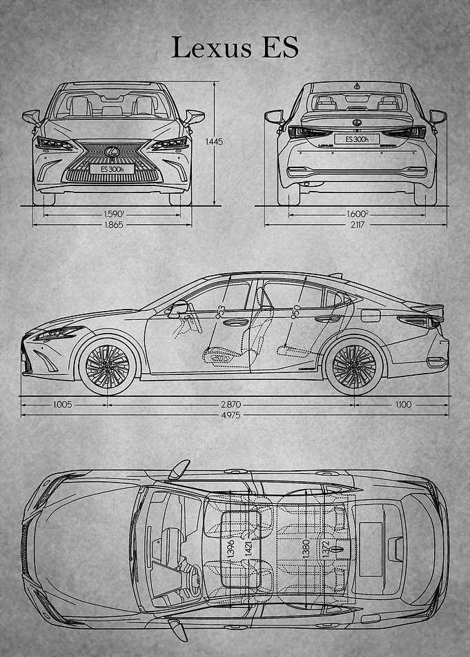 Lexus ES 2019 gray old