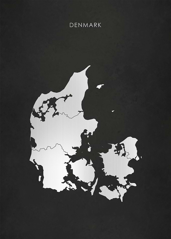 Silver Denmark Map